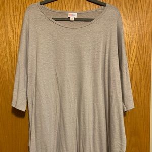 3XL Heathered gray tunic top - NWT